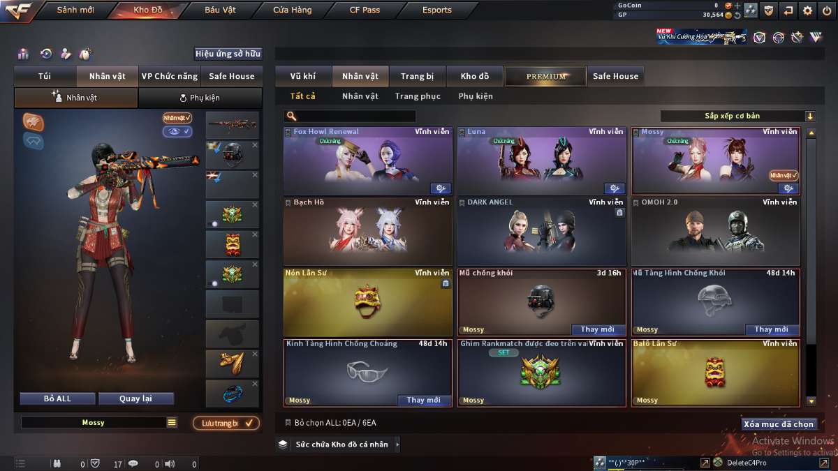 shop acc cf uy tin gia re